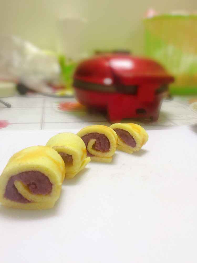 小红锅出品：宝宝早餐-紫薯蛋糕卷的做法
