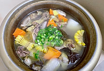 鹌鹑山药鲜蔬汤（2人食）的做法
