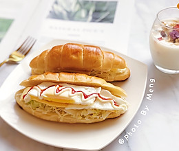 牛角包三明治——10分钟快手早餐的做法
