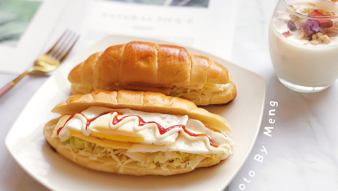 牛角包三明治——10分钟快手早餐
