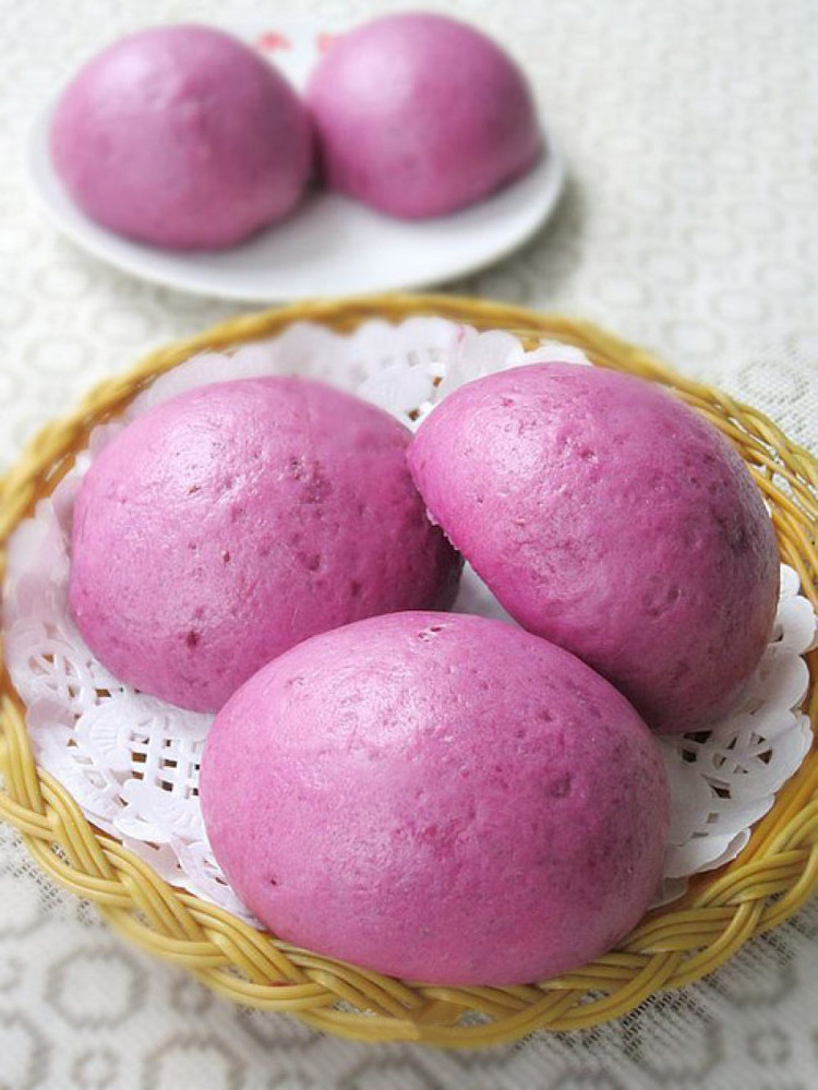 牛奶紫薯馍馍的做法
