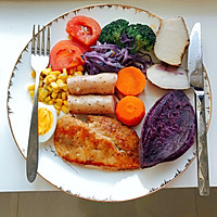 香煎鸡胸肉营养低脂减肥餐的做法图解5