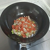 番茄肉末烧豆腐的做法图解4