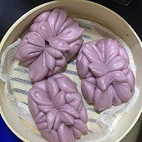 紫薯莲花馒头的做法图解11