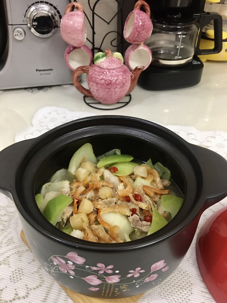 干贝虾米芥菜煲的做法