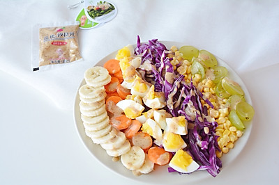 彩虹沙拉+玉米汤