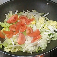 西红柿炒大白菜的做法图解3