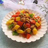 #花10分钟，做一道菜！#彩椒鸡丁的做法图解12