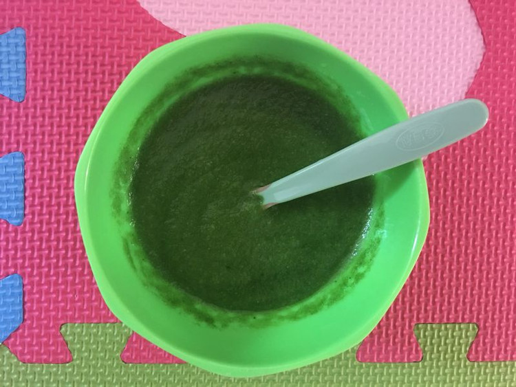 小青菜米糊（料理机版）的做法