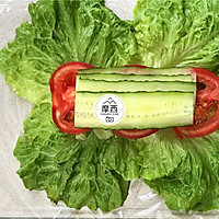 #中秋团圆食味# 关晓彤-蔬菜三明治的做法图解5