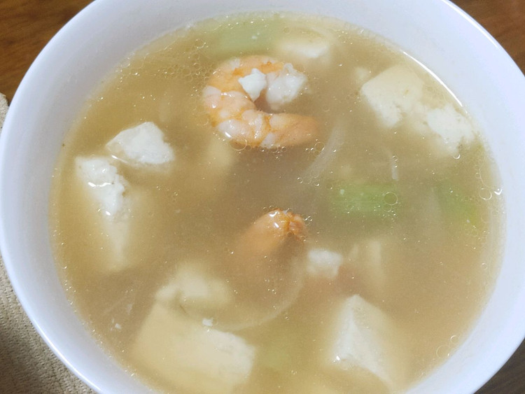 虾仁豆腐大酱汤的做法