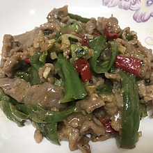 青椒炒牛肉片