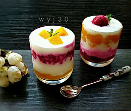 香芒火龙果酸奶杯（高颜美味）的做法