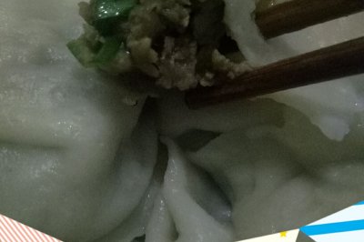茄子韭菜猪肉水饺