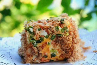 李孃孃爱厨房之一一香葱肉松蛋糕卷