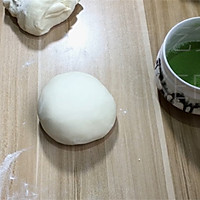抹茶酸奶馒头，有手就会的保姆级教程，奶香+茶香的神仙搭配。的做法图解6
