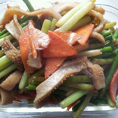 肚子炒蒜苗（羊肚）