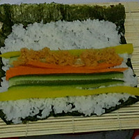 寿司: 胡萝卜黄瓜调味萝卜肉松的做法图解12