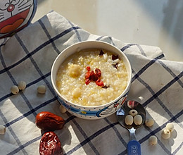莲子小米粥的做法