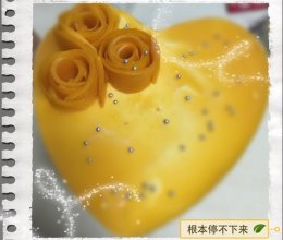 爱心玫瑰芒果慕斯蛋糕（8寸）的做法