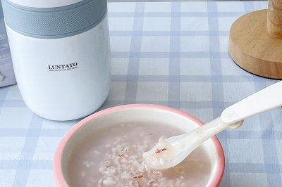 焖烧杯红米粥️快手早餐‼️焖烧杯食谱