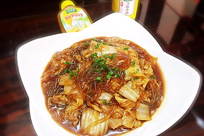白菜炖粉条+太太乐鲜鸡汁芝麻香油