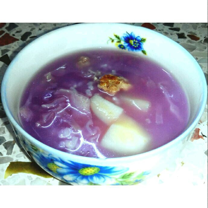 每日一粥:紫甘蓝土豆肉糜粥的做法