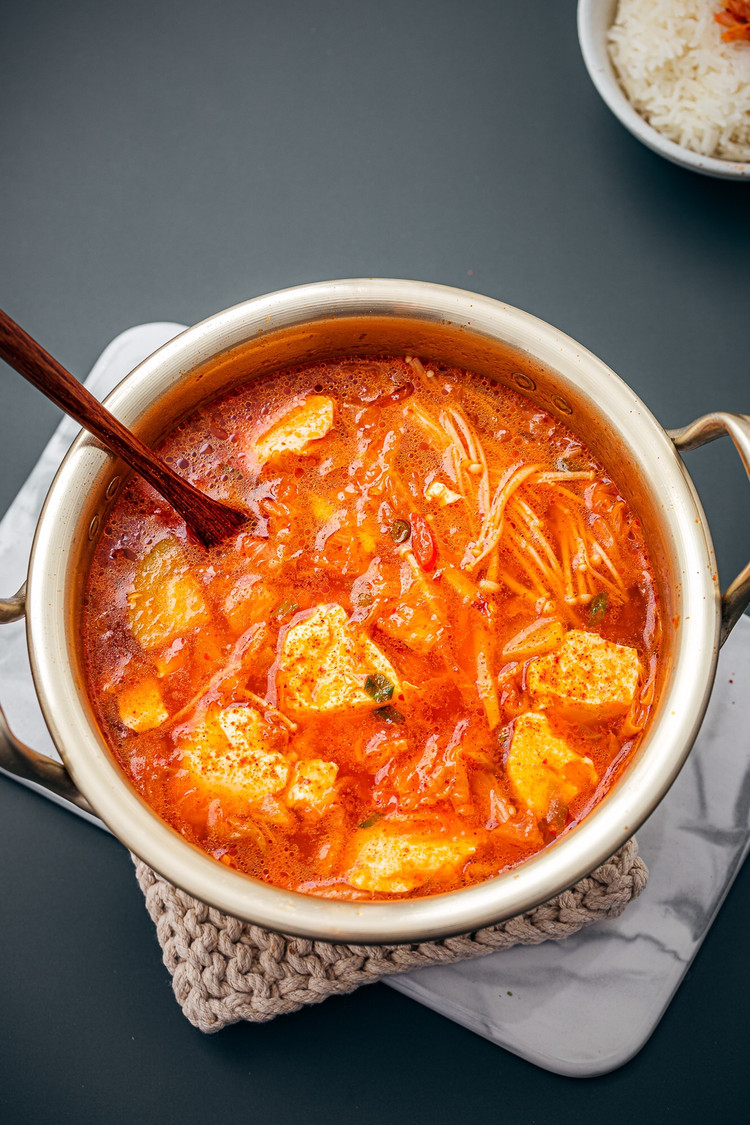 韩剧里的被馋的咽口水的嫩豆腐汤，自己在家做的做法