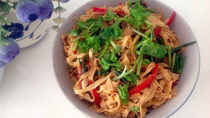 红油炝豆皮