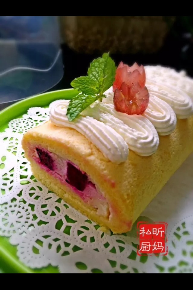 果肉蛋糕卷的做法图解15