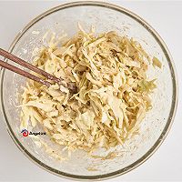 快手包菜蛋烧饼，无油低脂，平底锅就搞定！的做法图解3