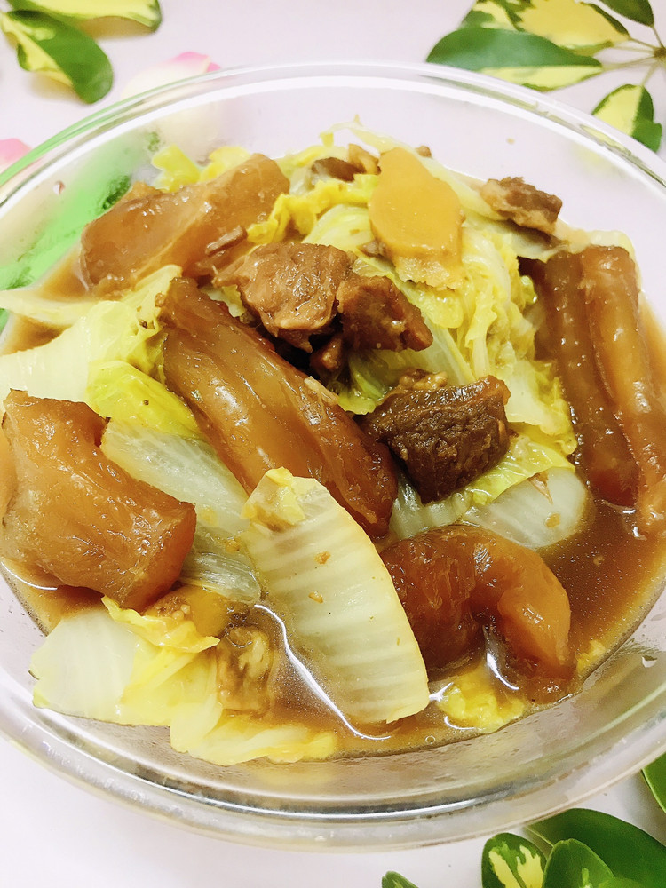 牛腩（牛筋）大白菜的做法