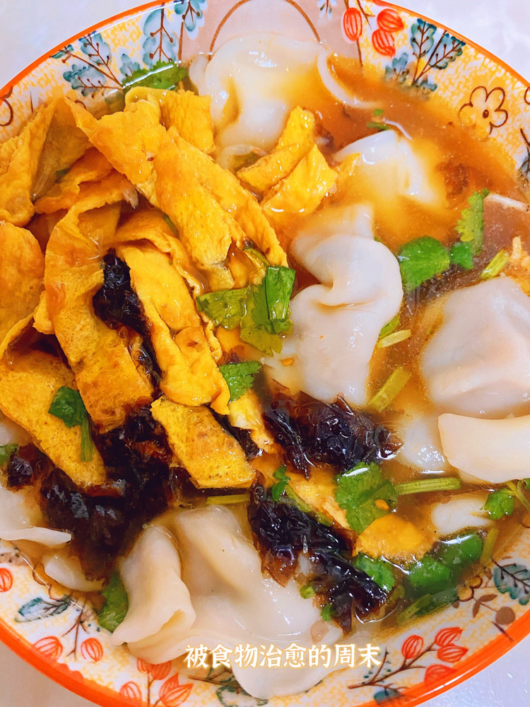蛋饼汤饺的做法