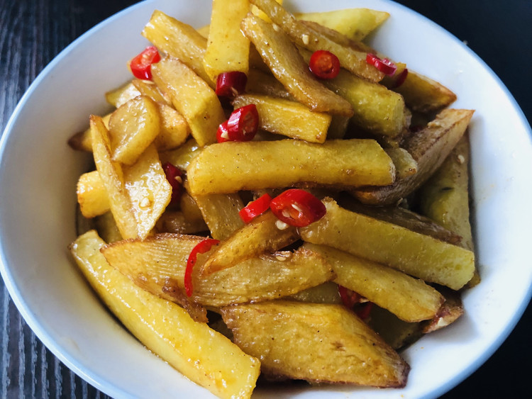 糖醋麻辣土豆条的做法