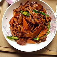 腊肉炒干笋的家常菜的做法图解4