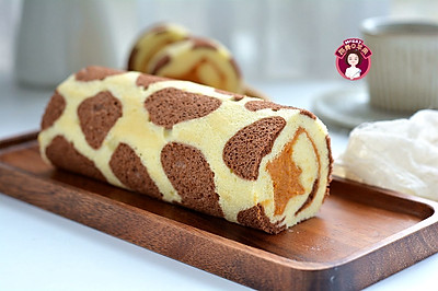 长颈鹿红薯夹心蛋糕卷