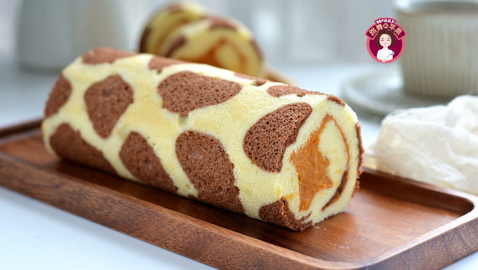 长颈鹿红薯夹心蛋糕卷