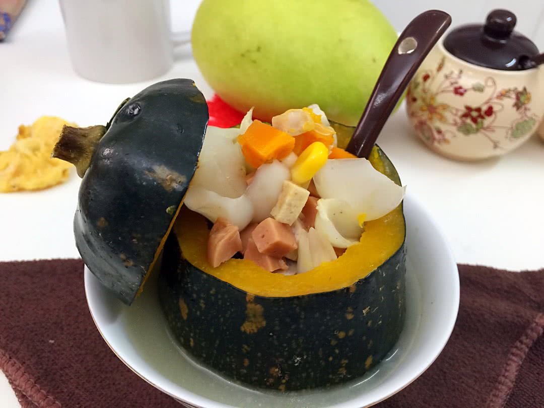南瓜炖