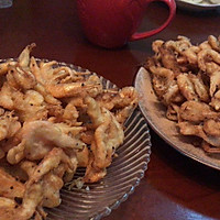 蔬菜炸虾的做法图解5