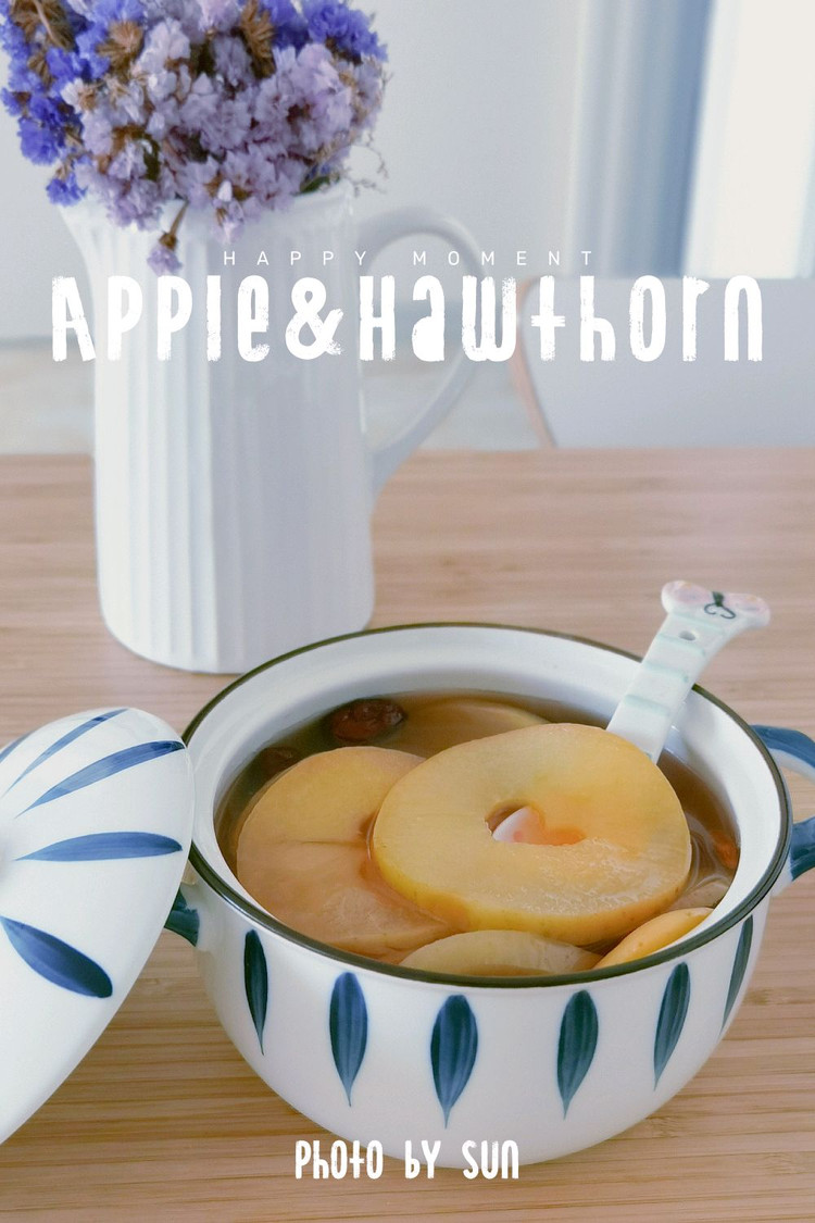 刮油苹果山楂茶的做法