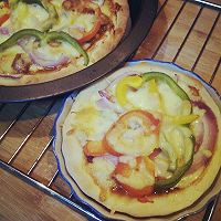 奥尔良鸡肉披萨。的做法图解15