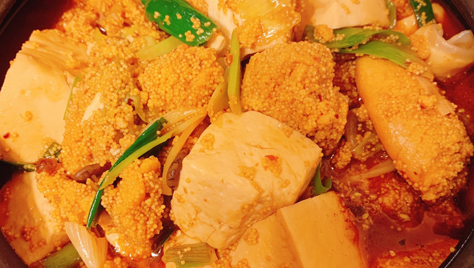 鱼籽豆腐