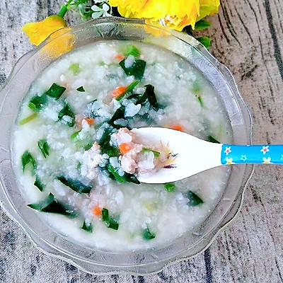 菠菜瘦肉粥