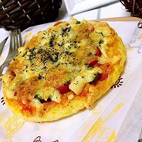 米饭鸡蛋披萨的做法图解6