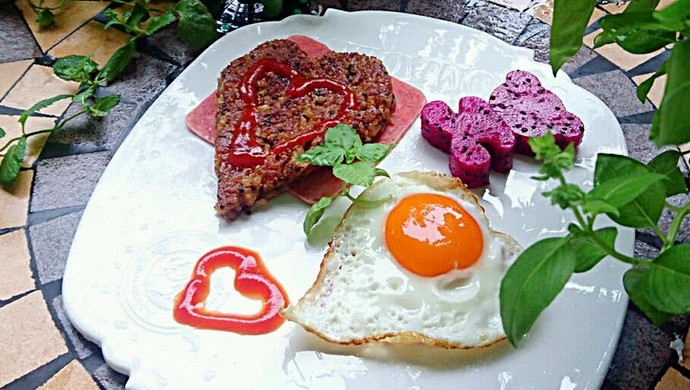 【幸福餐】营养早餐-黎麦荞麦冷饭煎饭团-蜜桃爱营养师私厨
