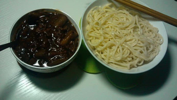 肉末茄子打卤面（少油）