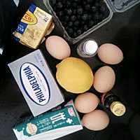 爆浆蓝莓轻芝士蛋糕的做法图解1