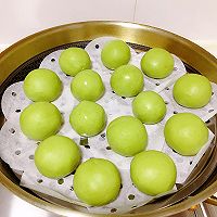 #餐桌上的春日限定#肉松咸蛋黄青团的做法图解4