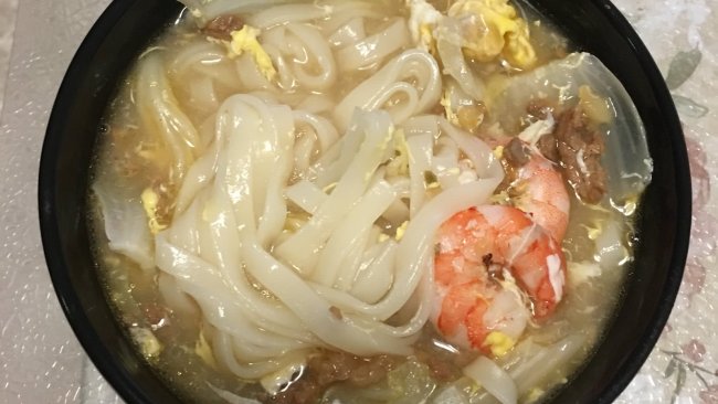 鲜虾清汤挂面的做法