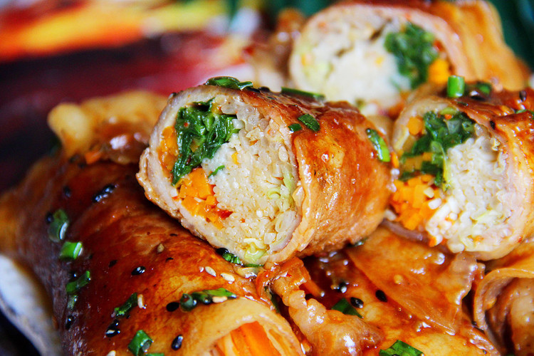 巨无霸肉卷菜￨吃不胖肉卷的做法